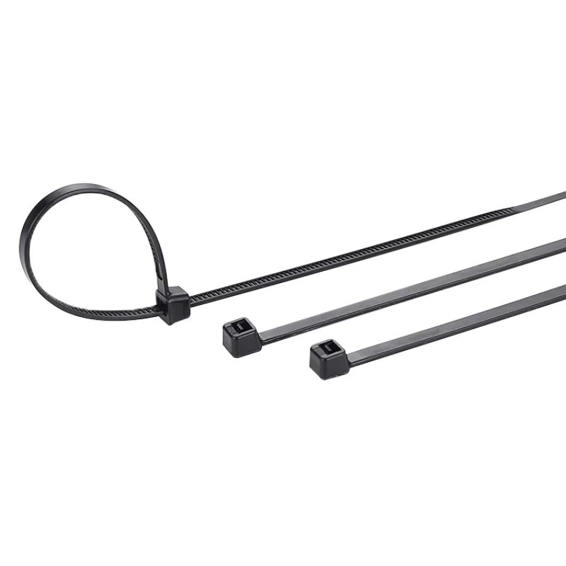 Plastic anchor cable tie with self-locking nylon buckle to fix the tie wire in black white color 100pcs cable ties
