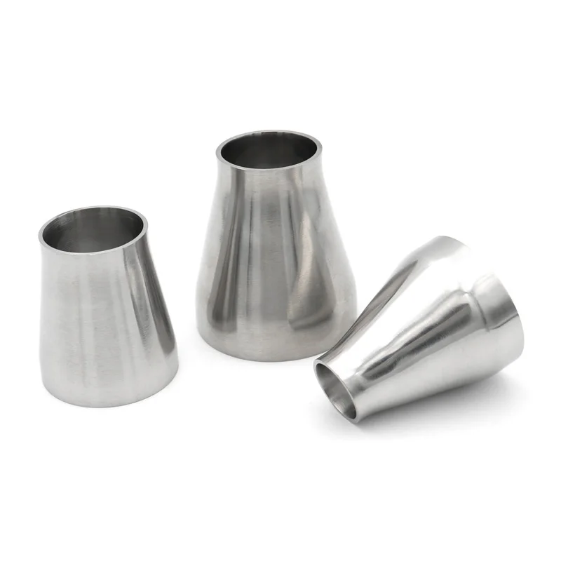 SS304 Stainless Steel Sanitary Concentric Reducer Welding 19 25 32 38 45 51 57 63 76 89 102mm Pipe Fitting Homebrew Beer