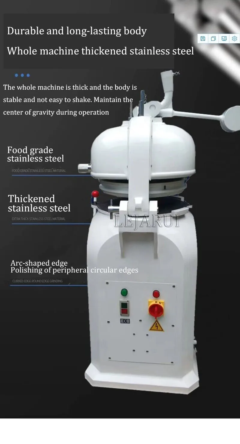 Description Picture 6 of itemBakery Round Bread Bun Pizza Dough Divider Rounder Automatic Dough Rounder And Divider Cutter Ball Rounding Making Machine Maker