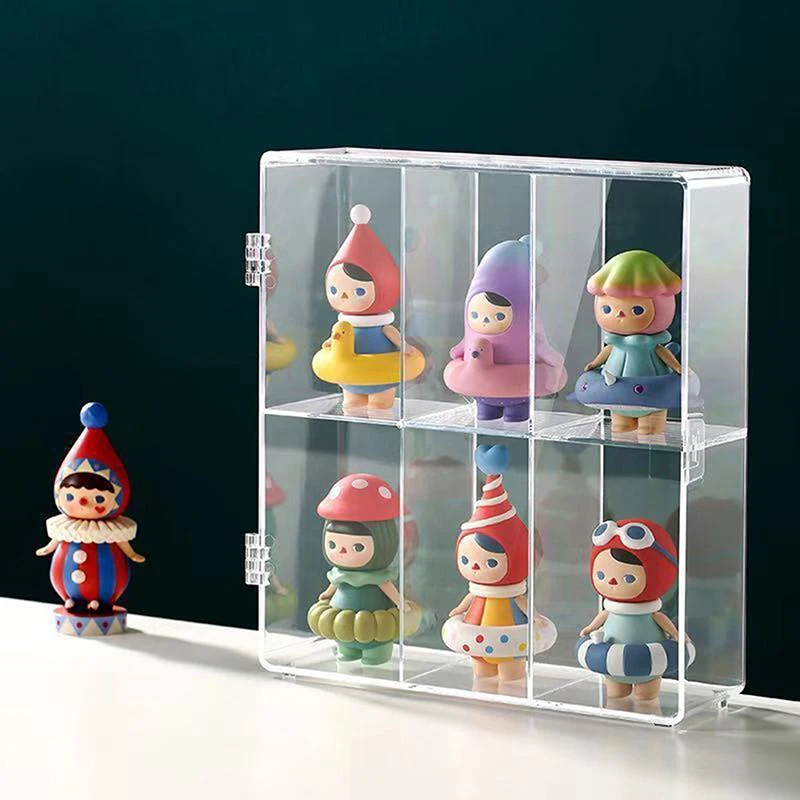 

Action Figures Storage Box Display Cabinet PET Blind Box Model Toy Organizer boite rangement