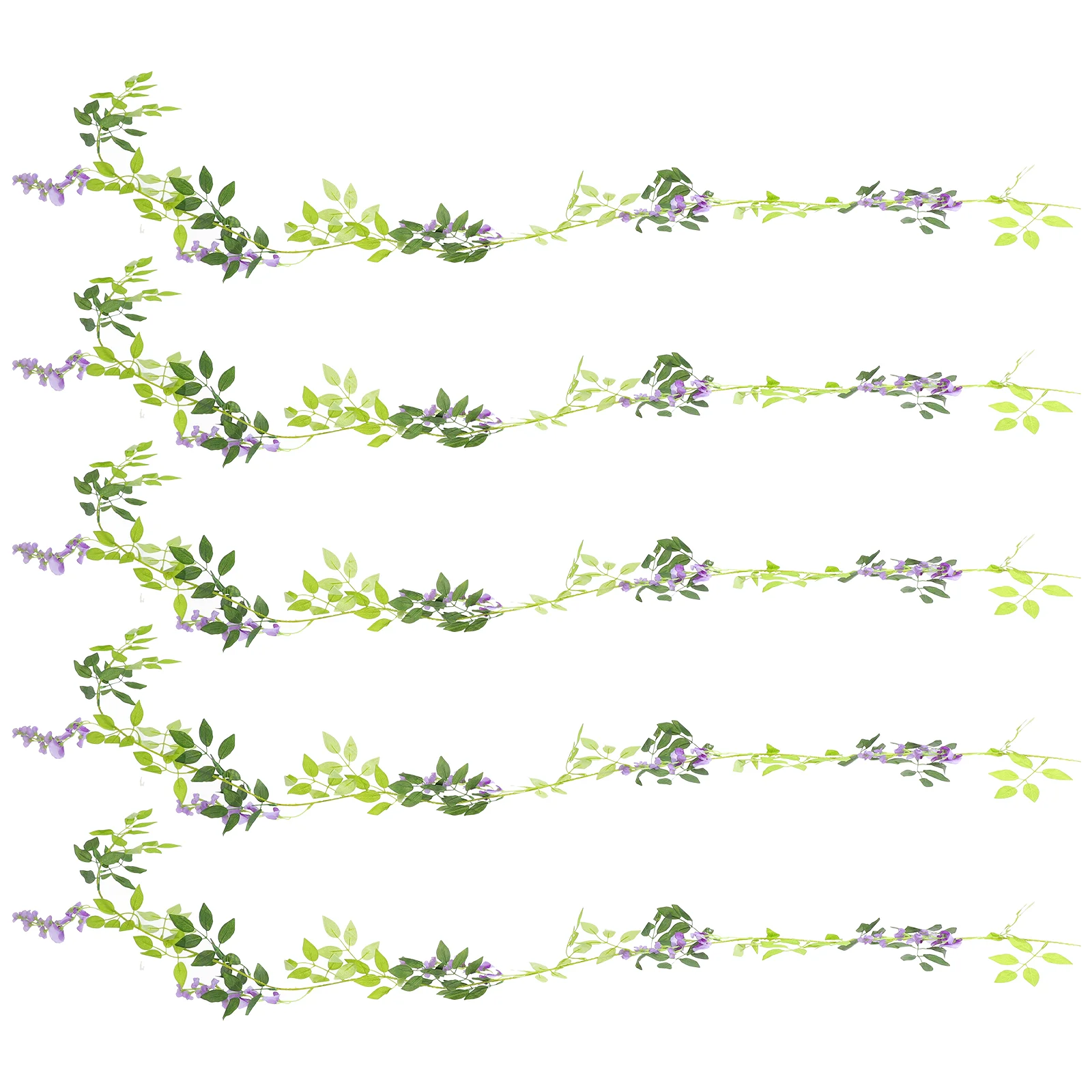 

5Pcs Fake Flower Garland Wisteria Artificial Flowers Vine Hanging Trailing Plants