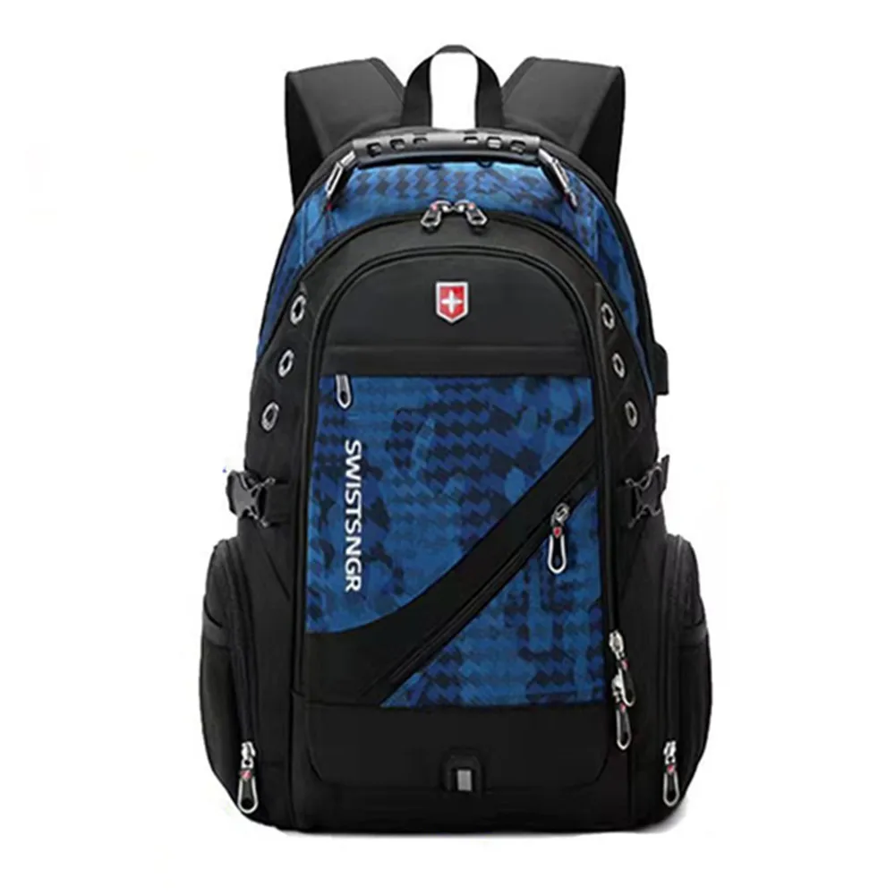 

Travel Bag Business Anti Theft Backpack Men Mochila USB Charging 15.6 17 Inch Laptop Backpack Waterproof Men's Swiss Backpacks