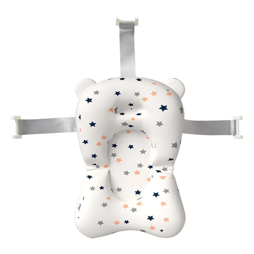 Infant Bath Cushion Anti Slip Newborn Baby Bath Cushion Seat Portable Provides Comfort and Support for Baby 0-12 Months