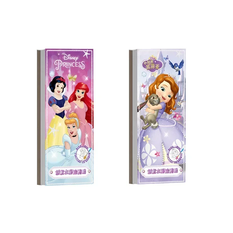 Disney cartoon girls frozen princess kids Watercolor colored sticky notes drawing book kindergarten drawing coloring toy