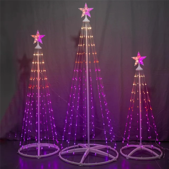 1.2M/1.5M Point Control Tapered Tree Lights Intelligent Remote Control  Christmas Lights Indoor And Outdoor Decorative Lights - AliExpress