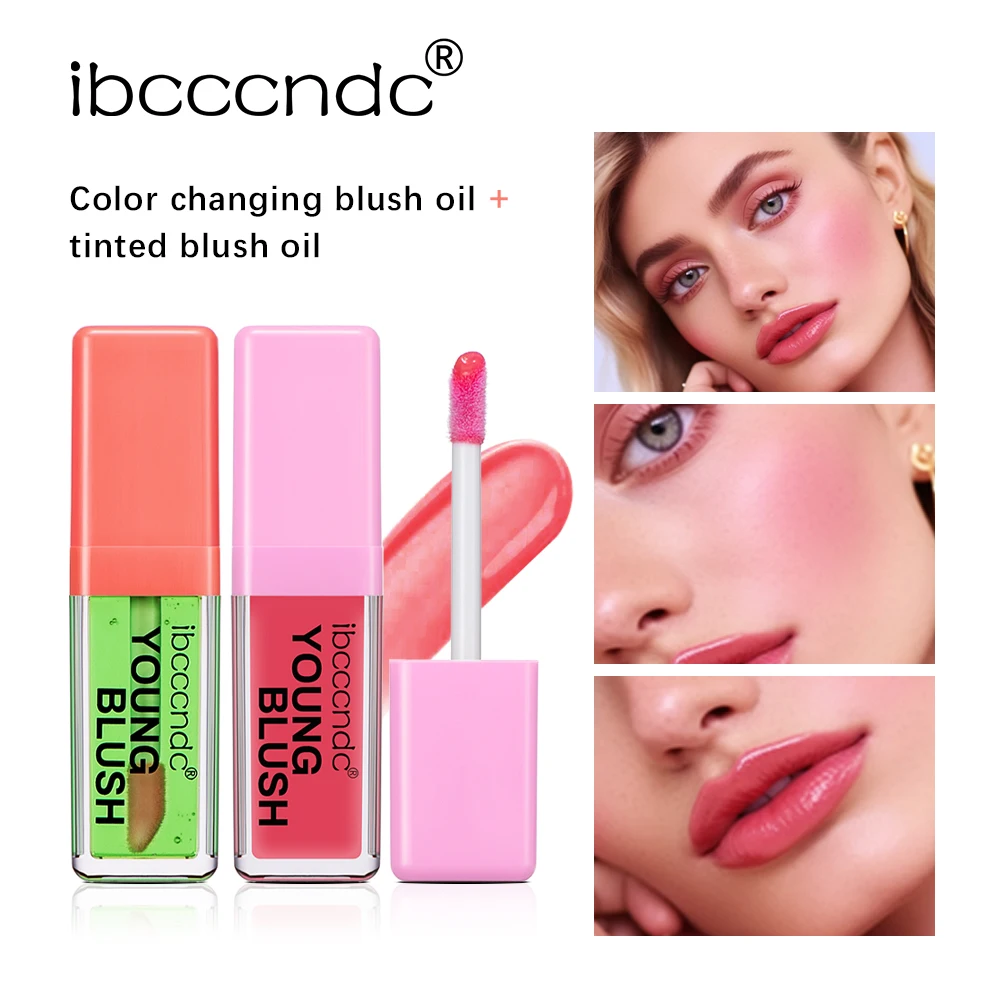 Pink blush on cheeks deals