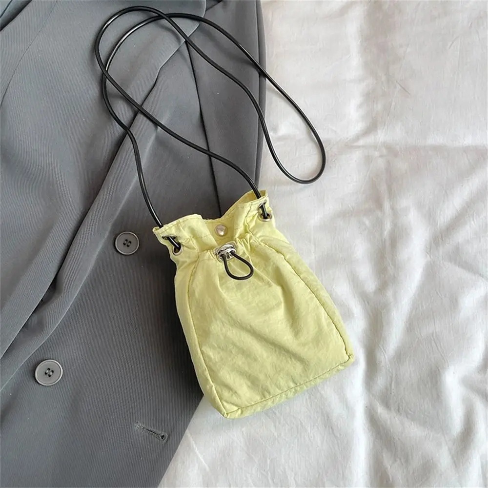 Fashion Minimalist Style Solid Color Shoulder Crossbody Bags Girls Messenger Bag Lightweight Phone Bag Nylon Small Coin Purse 7