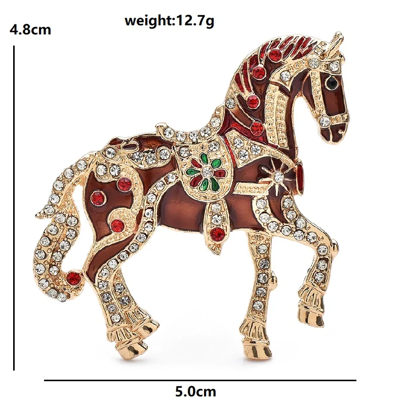 Broche Animal cheval luxe