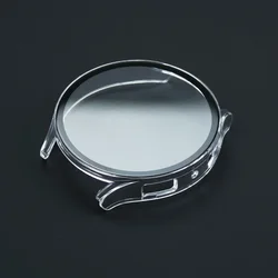 Premium Tempered Glass en PC Beschermcase - Volledige bumper screenbeschermer voor Smartwatch 44mm/40mm