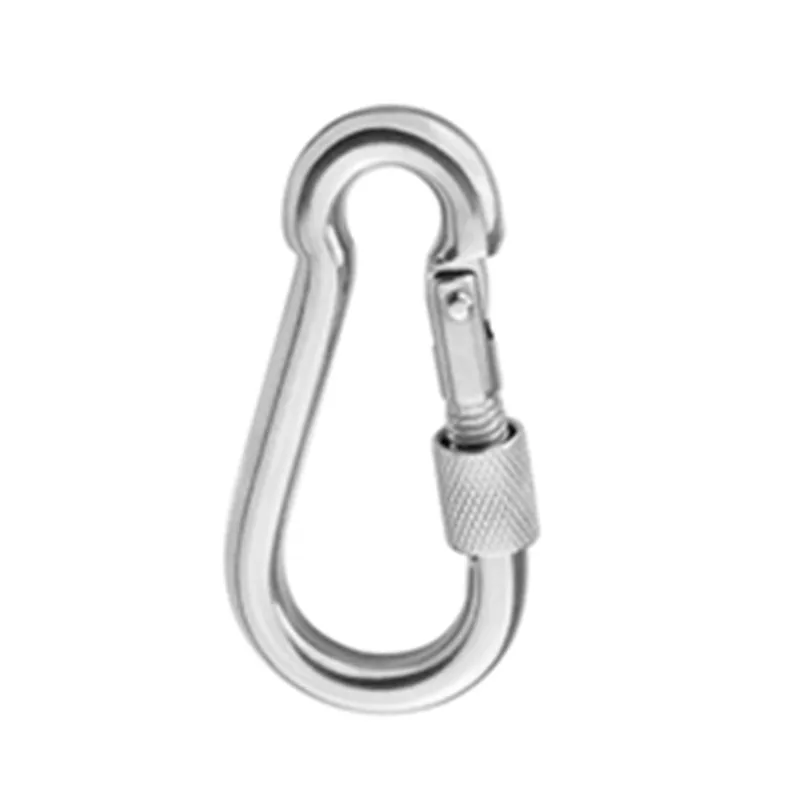 M6/M8/M10 Multifunctional 304 Stainless Steel Spring Snap Carabiner Quick Link Lock Ring Hook snap shackle Chain Fastener Hook images - 6