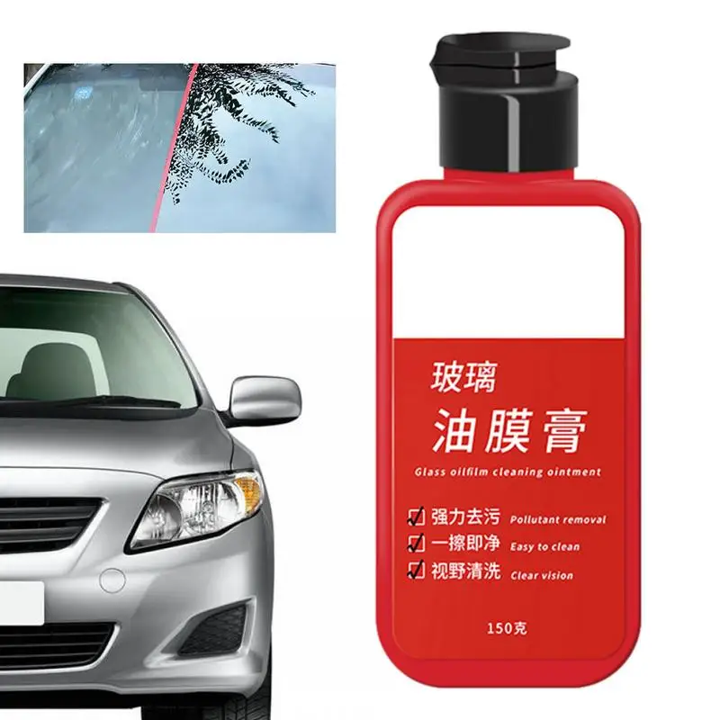 

Car Glass Oil Film Remover Windshield Cleaner Restore Glass Clarity And Remove Bird Droppings With Auto Glass Cleaning Solution