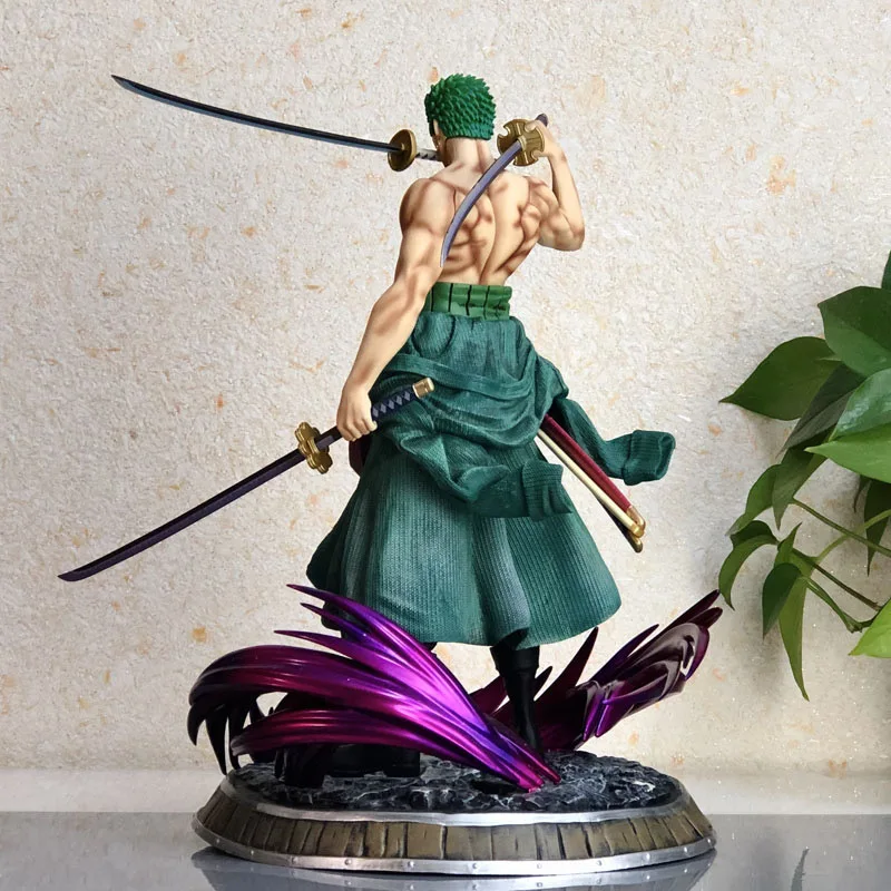 Anime One Piece Roronoa Zoro Figure Gk Big Size 37cm Pvc Action Figurine  Collection Decoration Home Decor Doll Model Toys Gift