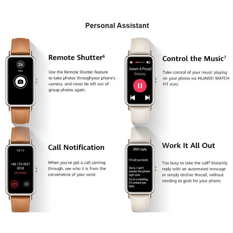 HUAWEI WATCH Fit Mini Women SmartWatch Heart Rate Menstrual Cycle