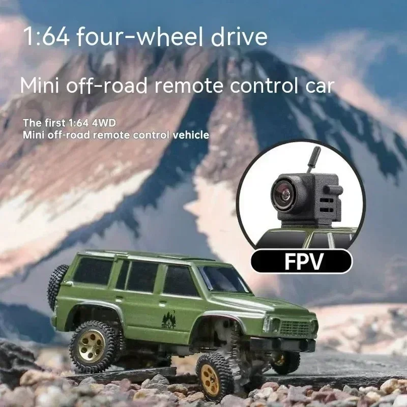 Sniclo 1:64 Wireless Immersion Fpv Camera Remote Control Vehicle Rc 4wd Climbing Car Toy Boy Off Road Vehicle Desktop Toy 3