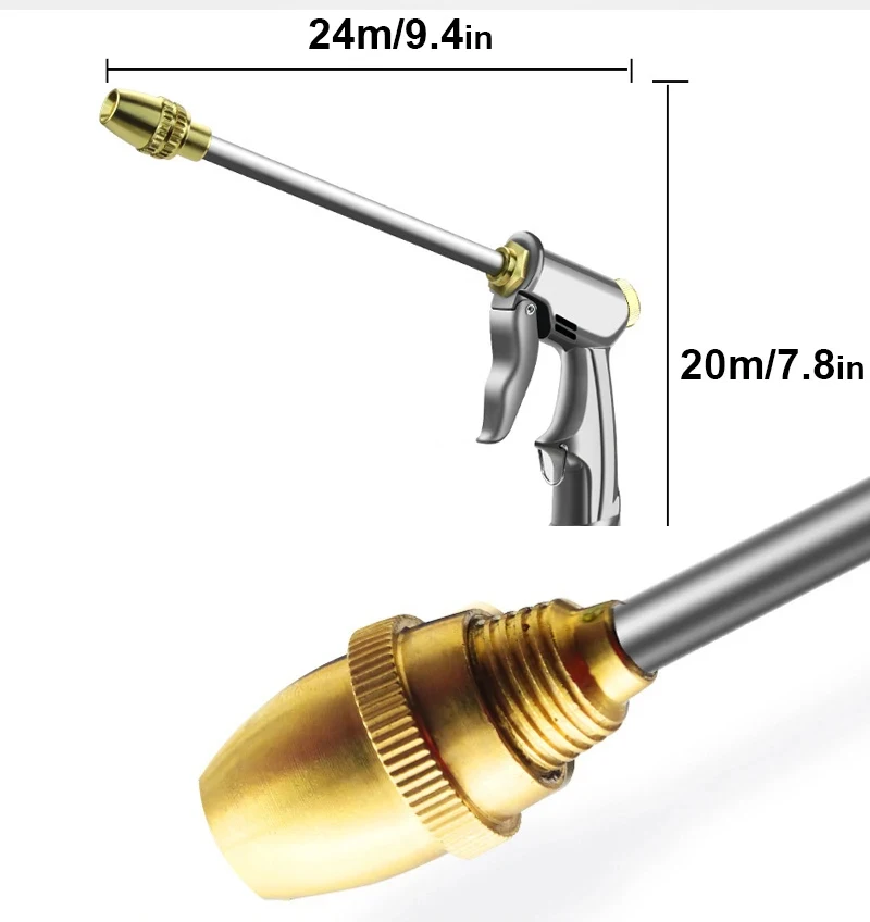 Auto wäsche Hochdruck Wassers prüh gerät Waschmaschine Jet Washer Schlauch Rohrs tab Düse Sprinkler Garten reinigung antike Auto Reinigungs werkzeuge – Detail 2