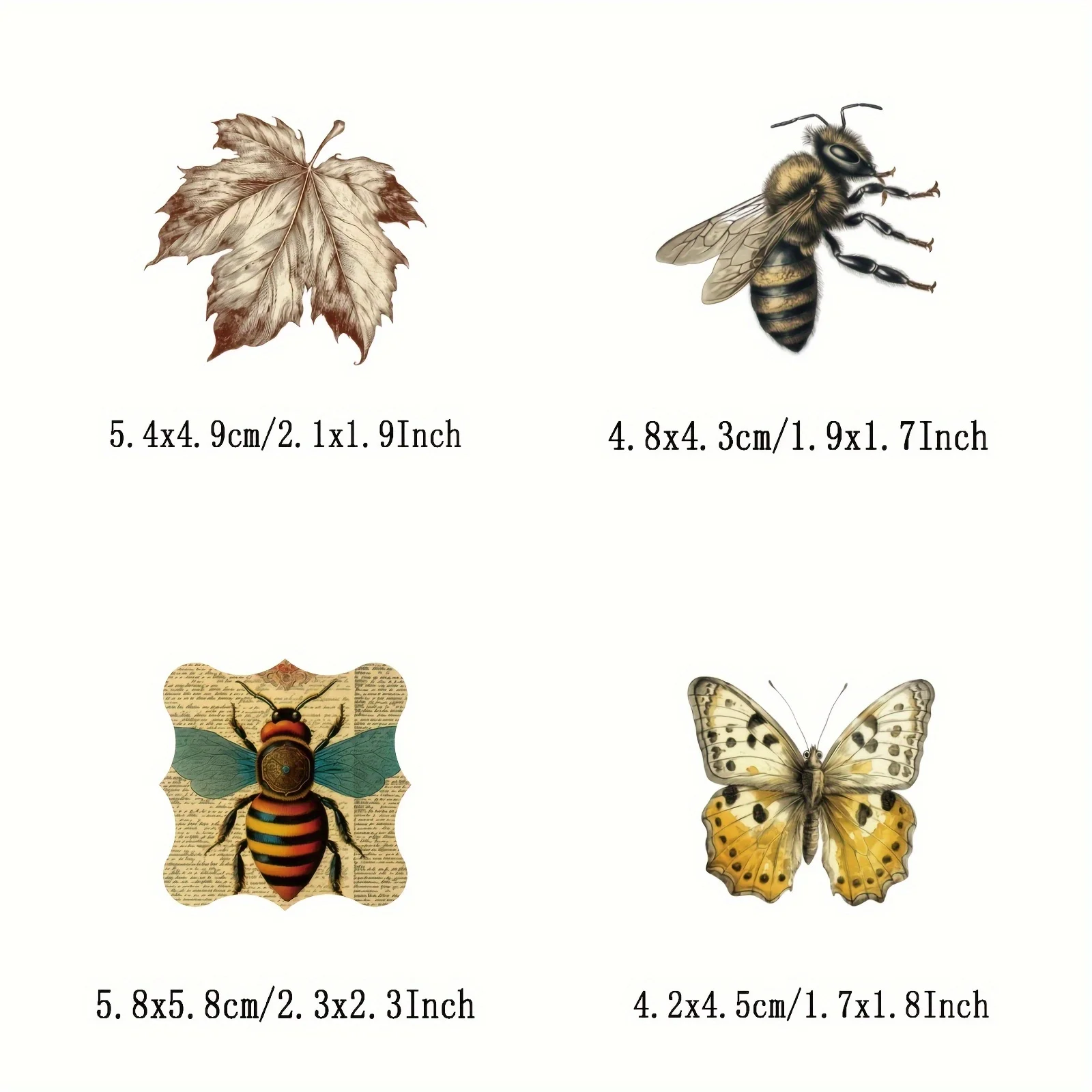 Vintage Forest Butterfly Stickers 5