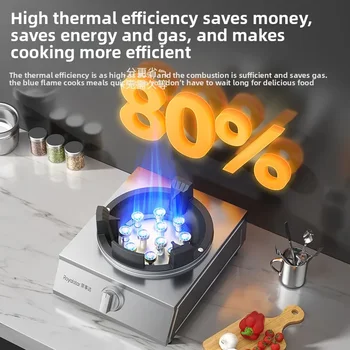 Royalstar Gas Stove Single Burner High Flame Household Commercial Desktop LPG Natural Gas Cooker QBL 1