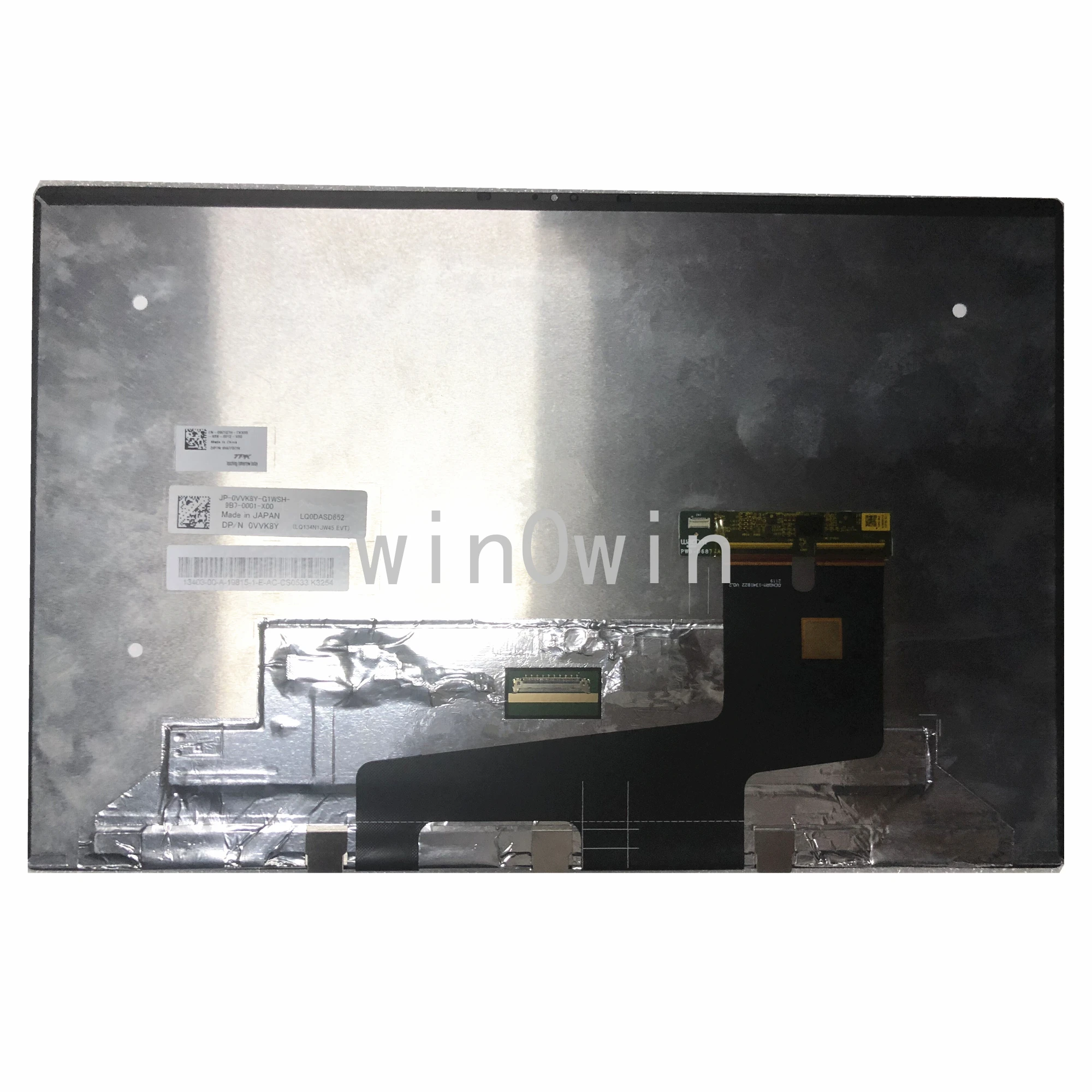 

LQ0DASD652 LQ134N1JW45 EVT for DELL DP/N: 0VVK8Y 13.4'' Laptop LCD Touch Screen Digitizer Assembly