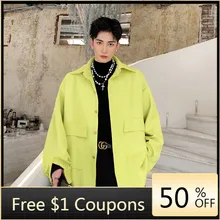 

NEW Japanese Tooling Jacket Men's Autumn Korean Trend Loose Casual Jacket Hair Stylist Gorgeous Simple Men's Clothing Trend M-XL