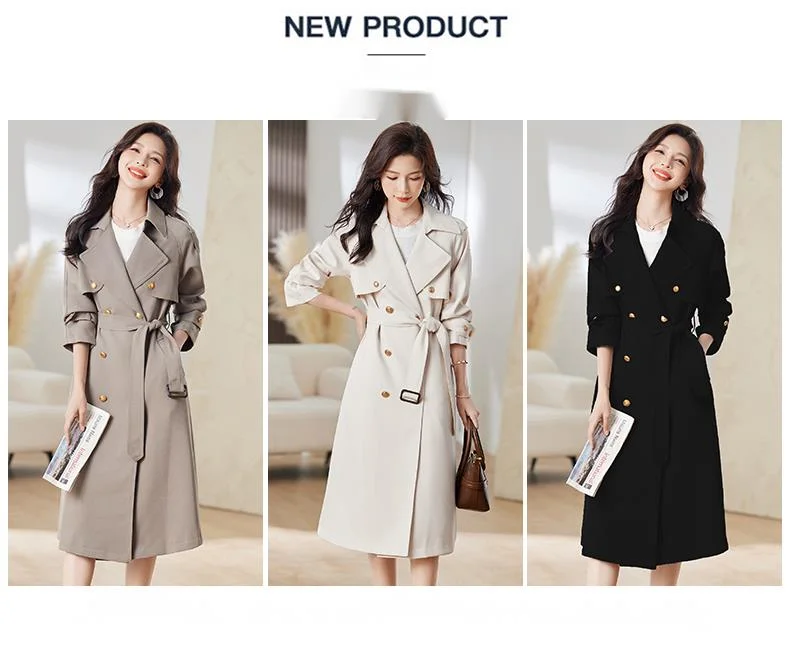 Il trench popolare di quest'anno per le donne, nuovi vestiti da donna 2023, cappotto lungo e autunnale in stile western_voghion.com