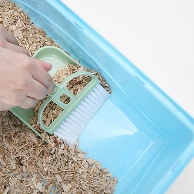 Mini Small Broom Set, Hamster Cleaning Tools, Broom Dustpan Set  Cleaning Shovel for Pet Cage Guinea Pig Toilet Rabbit Bedpan 4