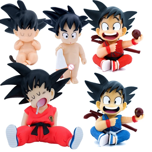 Cute Car Ornament Anime Dragon Ball Childhood Son Goku Figure DBZ Babyhood  Son Goku Action Figure Model Toys for Kids Gifts - AliExpress