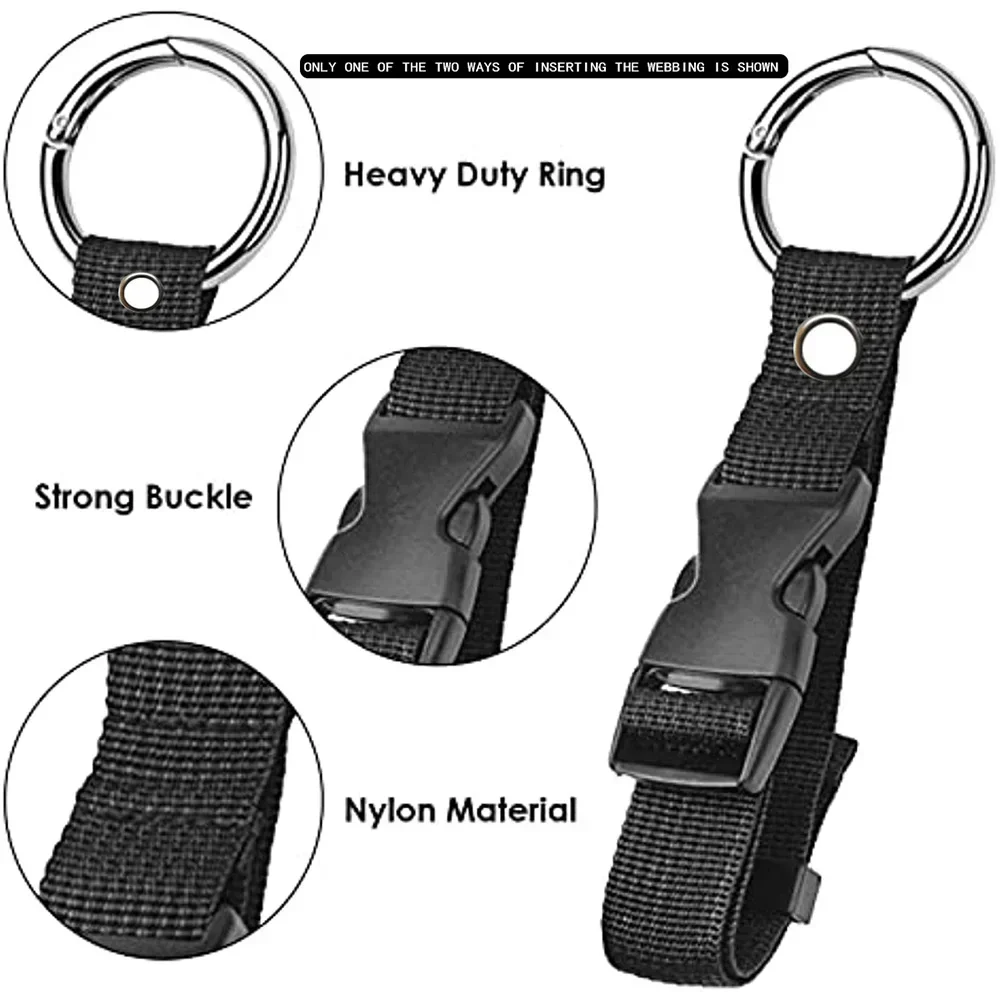 Travel Luggage Fixed Strap Backpack External Strap Portable with Release Buckle Add-A-Bag Luggage Belt Jacket Holder luggage strap elastic straps rubber tension strap