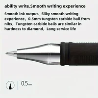 5/10/20 шт. быстросохнущие гелевые ручки, тонкий наконечник 0,5 мм, черные чернила — идеальный выбор для офиса и школы. Для школьного использования в офисе. — изображение 5