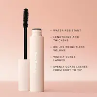 Mascara Rare Beauty à haute élasticité Perfect Strokes, mascara volumisant universel, Rare Beauty Volumizing Curling and Lengthening 5