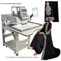 Machine à broder plate monotête informatisée traditionnelle personnalisée, moteur haute précision, usage domestique pour vêtements et robes 1
