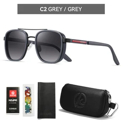 KDEAM Premium Polarized Full - Rim Sunglasses for Men - Durable TR90 Construction, Ideal for Fishing and Driving (C2  gradient black)