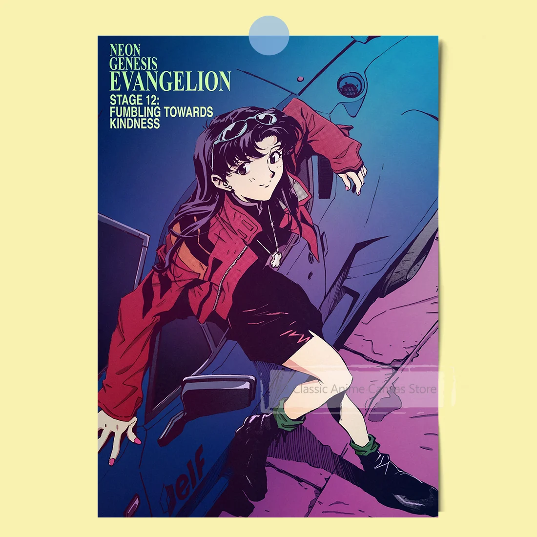 EVA New Century Evangelion Anime Poster – Premium Home Decoration Wall Art Featuring Iconic Characters