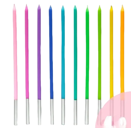 Set of Elegant Spiral Celebration Candles