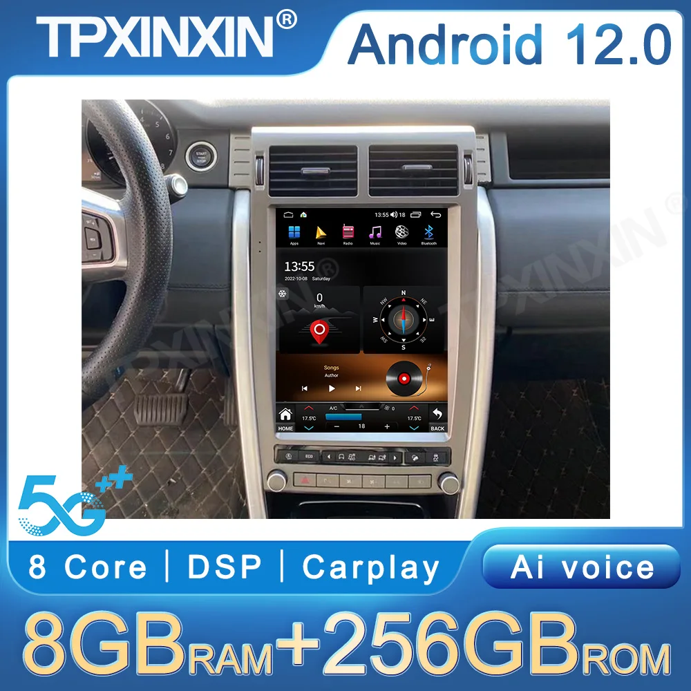 

Автомобильное радио для Land Rover Discovery Freelander 2016-2020Wireless Carplay навигация Авторадио автомобильные аксессуары Стерео головное устройство DSP