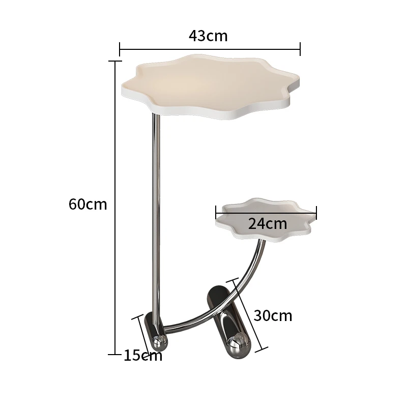 

YY Small Apartment Modern Minimalist Side Table Side Table Small round Table Sofa Corner Table