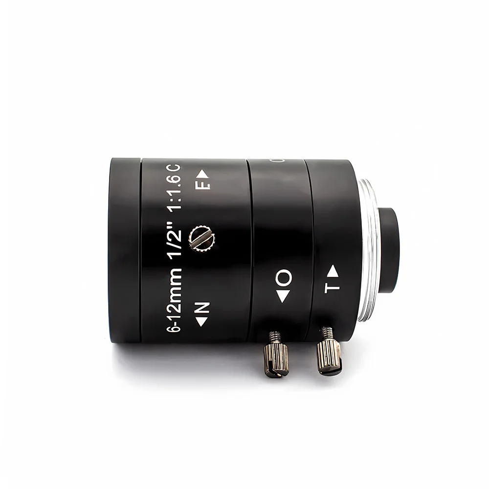 No Distortion Lens 6-12mm High Quality Varifocal Lens C Mount 1/2" Format F1.6 A