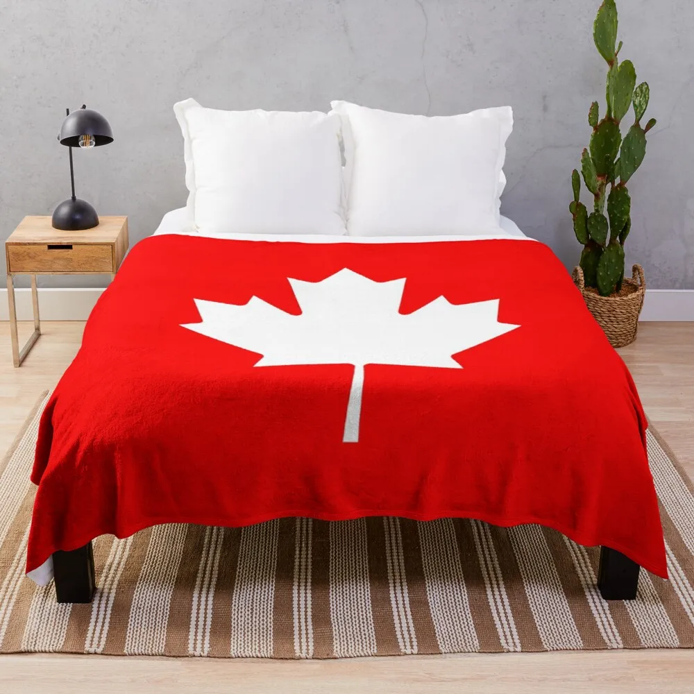 

Canada Flag Winter Throw Blanket Throw Blanket cotton sofa throw knitted