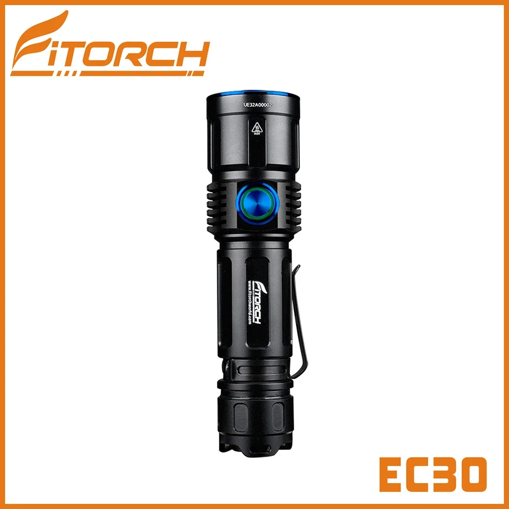 

Rechargeable Led Flashlight EC30 2600 Lumens Usb Type-C 5 Illumination And 2 Special Modes 5000mah Li-Ion Battery Flashlight
