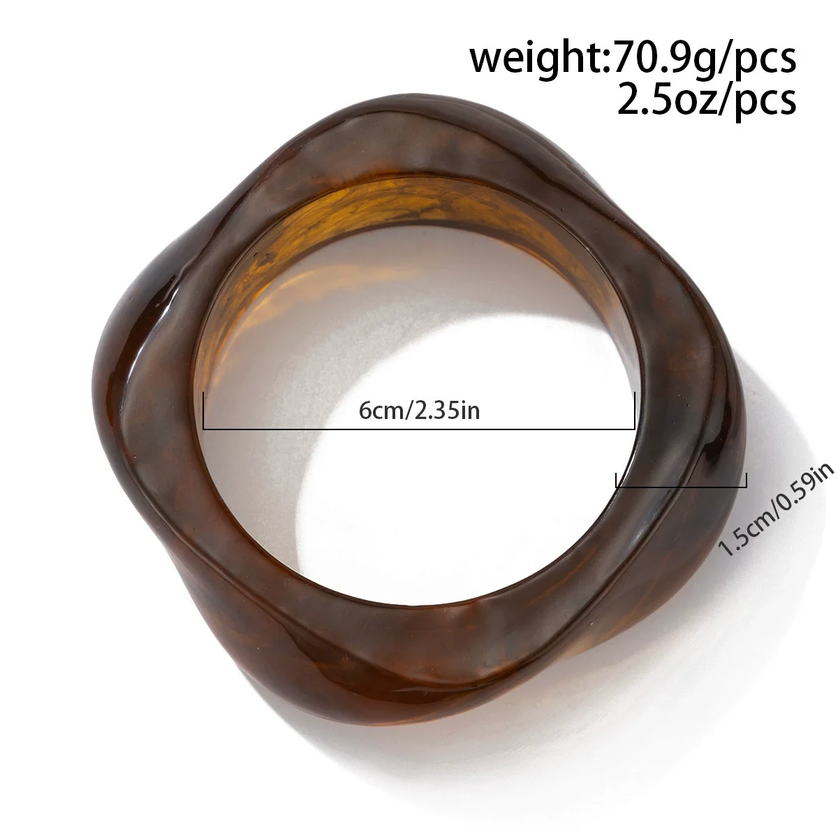 Women Vintage Acrylic Geometric Bangles Resin Wide Cuff Bracelets Fashion Jewelry