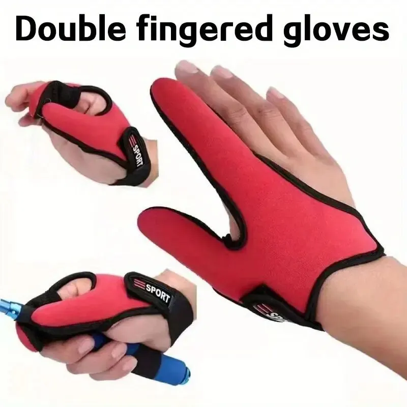 Fishing Gloves 1 Breathable Fishing Glove Anti Slip Grip Sun Protection Double Finger Design on Right Hand