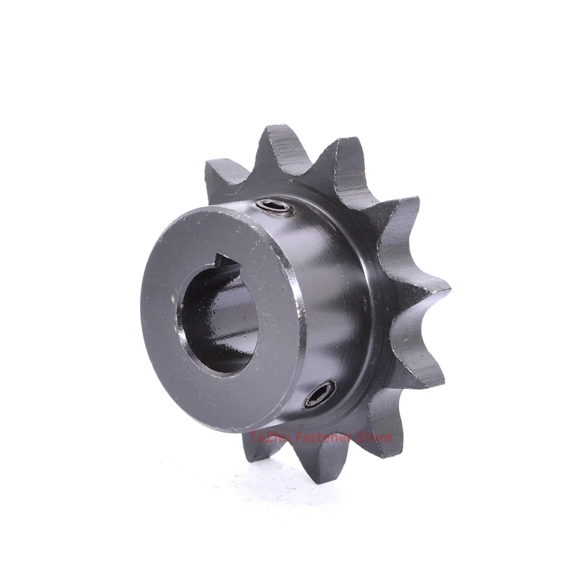Industrial Drive Sprocket Wheel 1pc 10T-20T 08B 45# Steel Chain Gear 10 11 12 13 14 15 16 17 18 19 20 Teeth Keyway Bore 10-35mm industrial drive sprocket