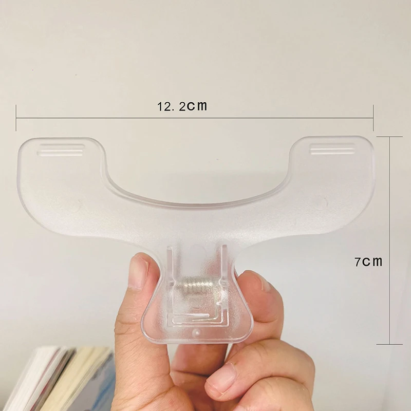 간단한 고정형 책 클립 반투명 페이지 홀더 독서 도구 메모 클립 카와이 데스크 액세서리 실용적인 노트 홀더
