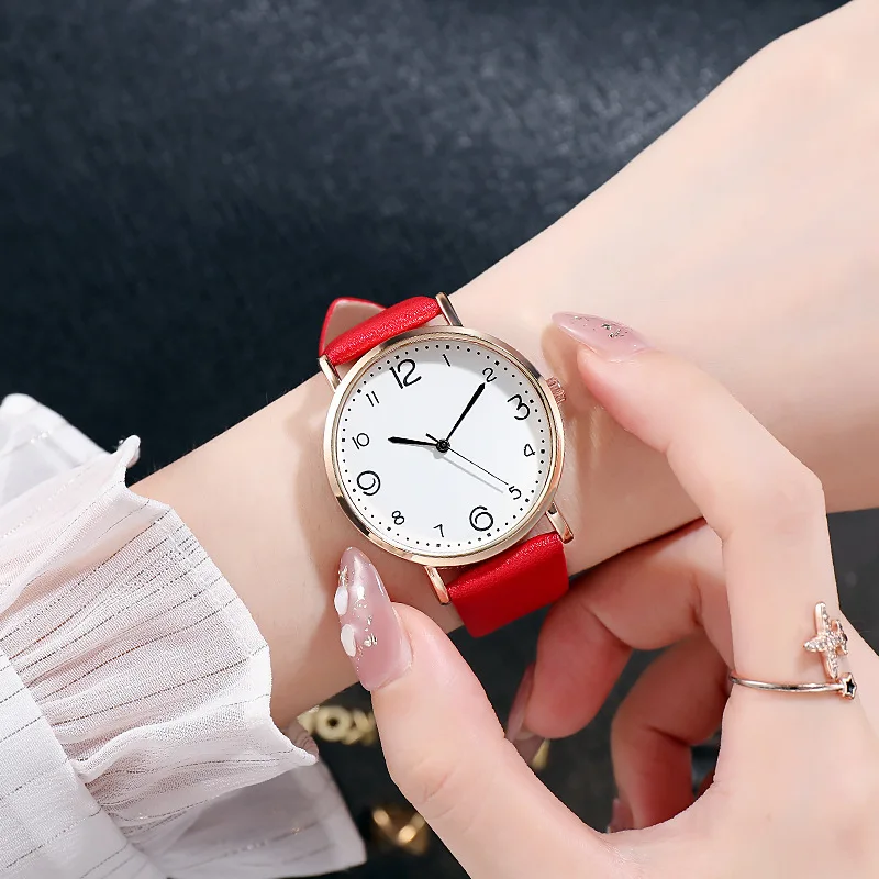 New Women Luxury Quartz Alloy Watch Ladies Fashion Stainless Steel Dial Casual Bracele Watch Leather Wristwatch Zegarek Damski