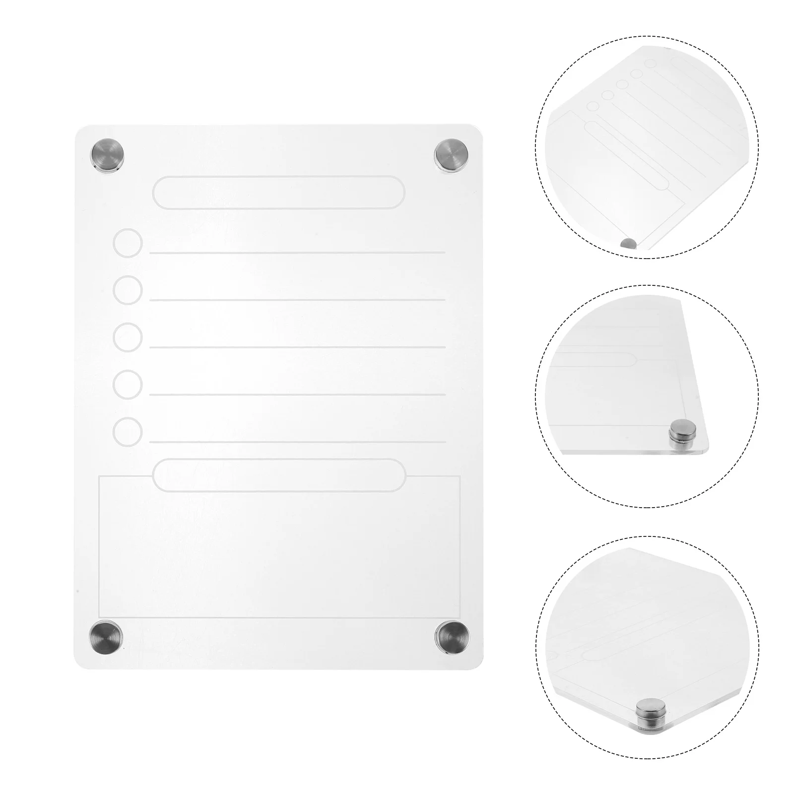 

Dry Erase Board Message Magnetic Fridge Practical for Wall Planning Acrylic Boards to Do List Clear Refrigerator