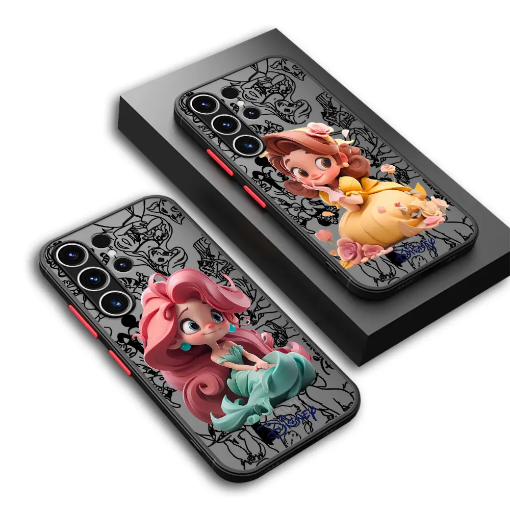 Simpatica Custodia Disney Pricess Per Samsung Galaxy S22 S20 Fe Note 10 Plus S23 Ultra Note 20 Ultra S21 S10 Plus S9 S24 Plus