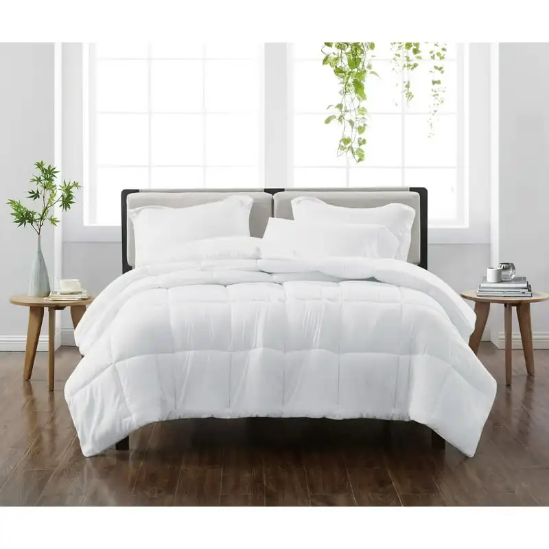 

Solid White Twin/Twin XL 2 Piece Comforter Set