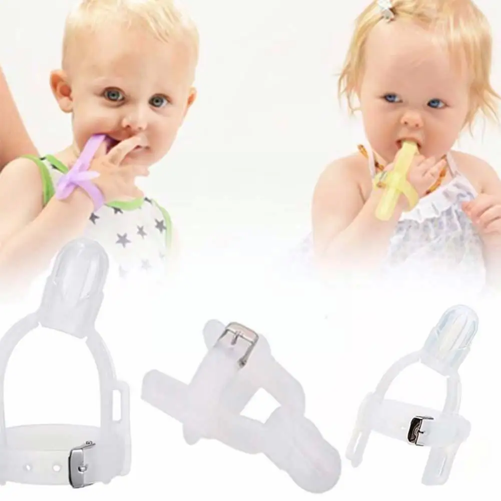 Nontoxic Silicone Baby Kids Child Finger Food Grade Adjustable Guard Band Stop Children Orthosis Hand Eat Wrist Sucking