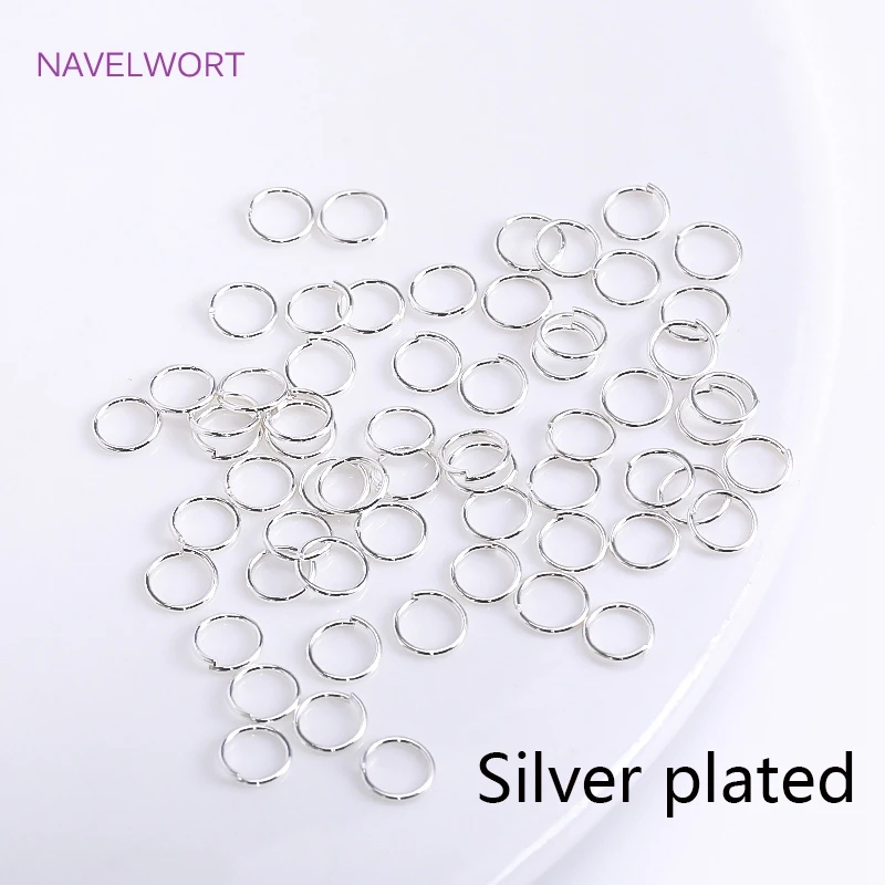 18K vergoldetes Messing Offene Biegeringe Spaltringe Verbindungsring Zubehör für Schmuck DIY Schmuck Material Großhandel – Detail 18