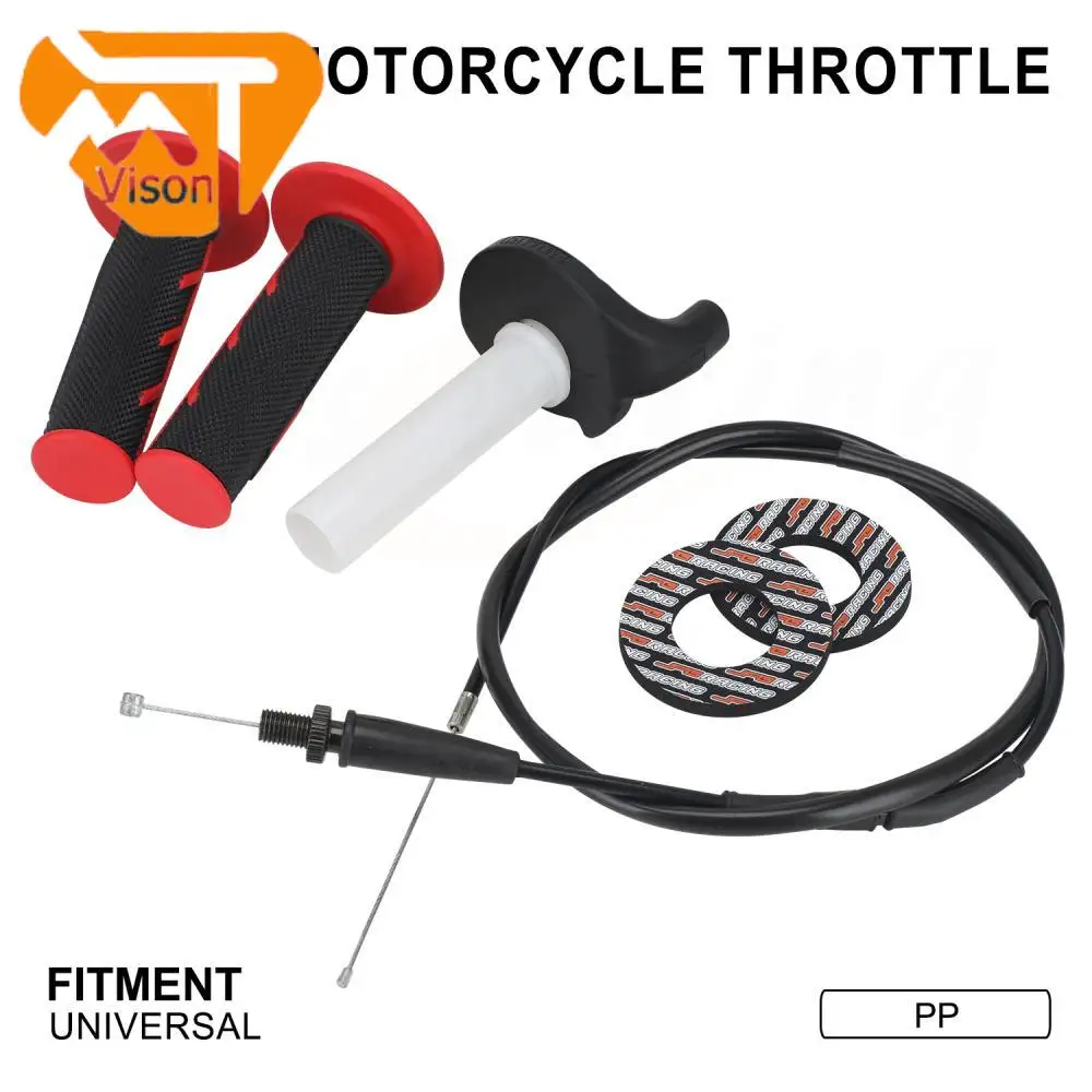 

Twist Throttle Set Motorcycle Universal Throttle Cable Handle Grip kit For KTM KAWASAKI HONDA SUZUKI HUSQVARNA HUSABERG YAMAHA