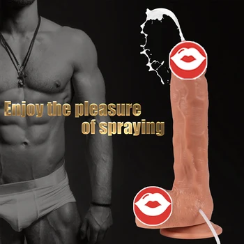 Squirting High Realistic Dildo Remote Control Penis Soft Real Man for Woman Sex Toy for Adults Dropship 18 5